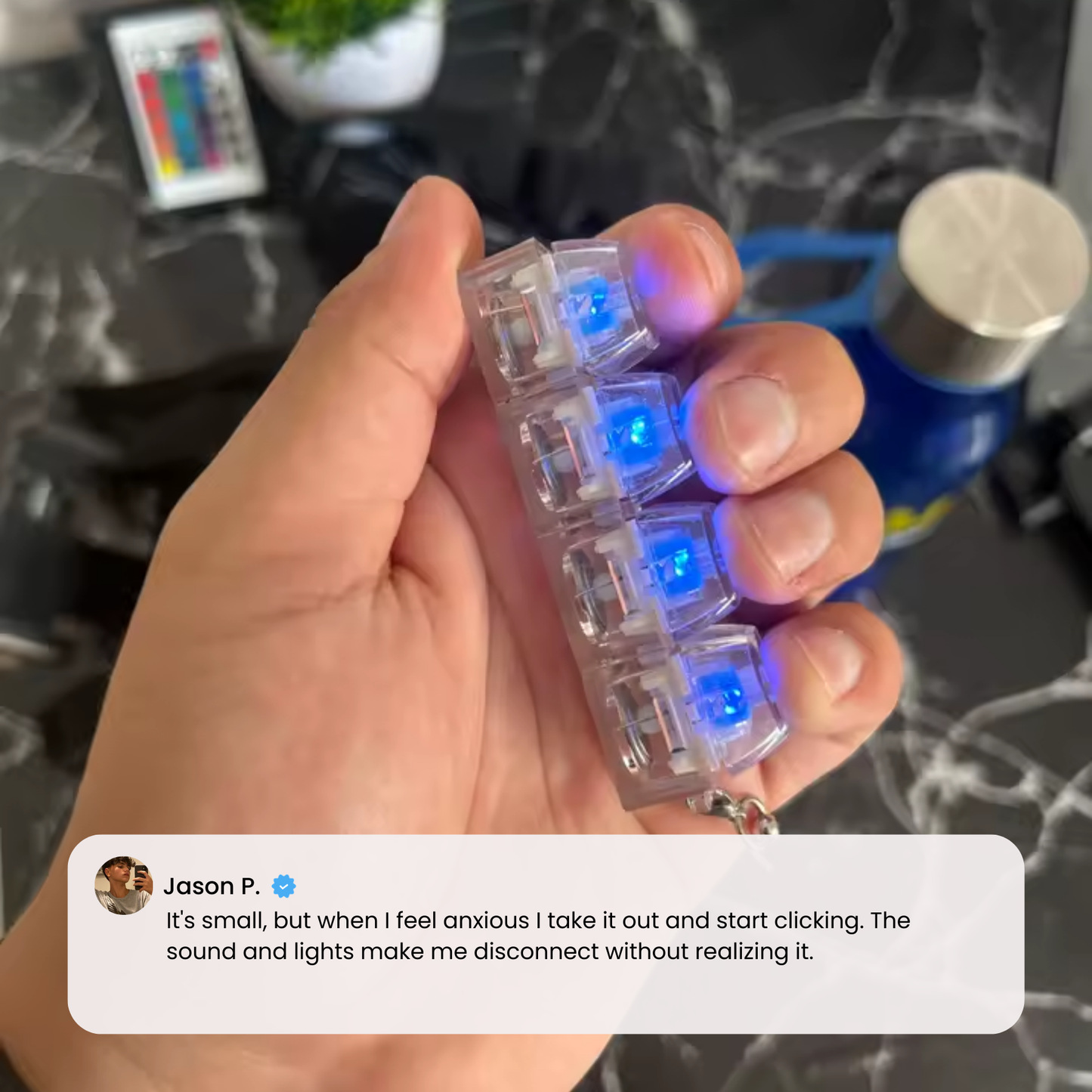 Anti-stress Swtich Keychain RGB